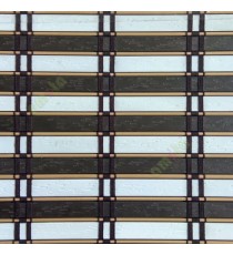 Brown white beige color horizontal stripes flat scale vertical thread stripes cylinder stick rollup mechanism PVC Blinds 
